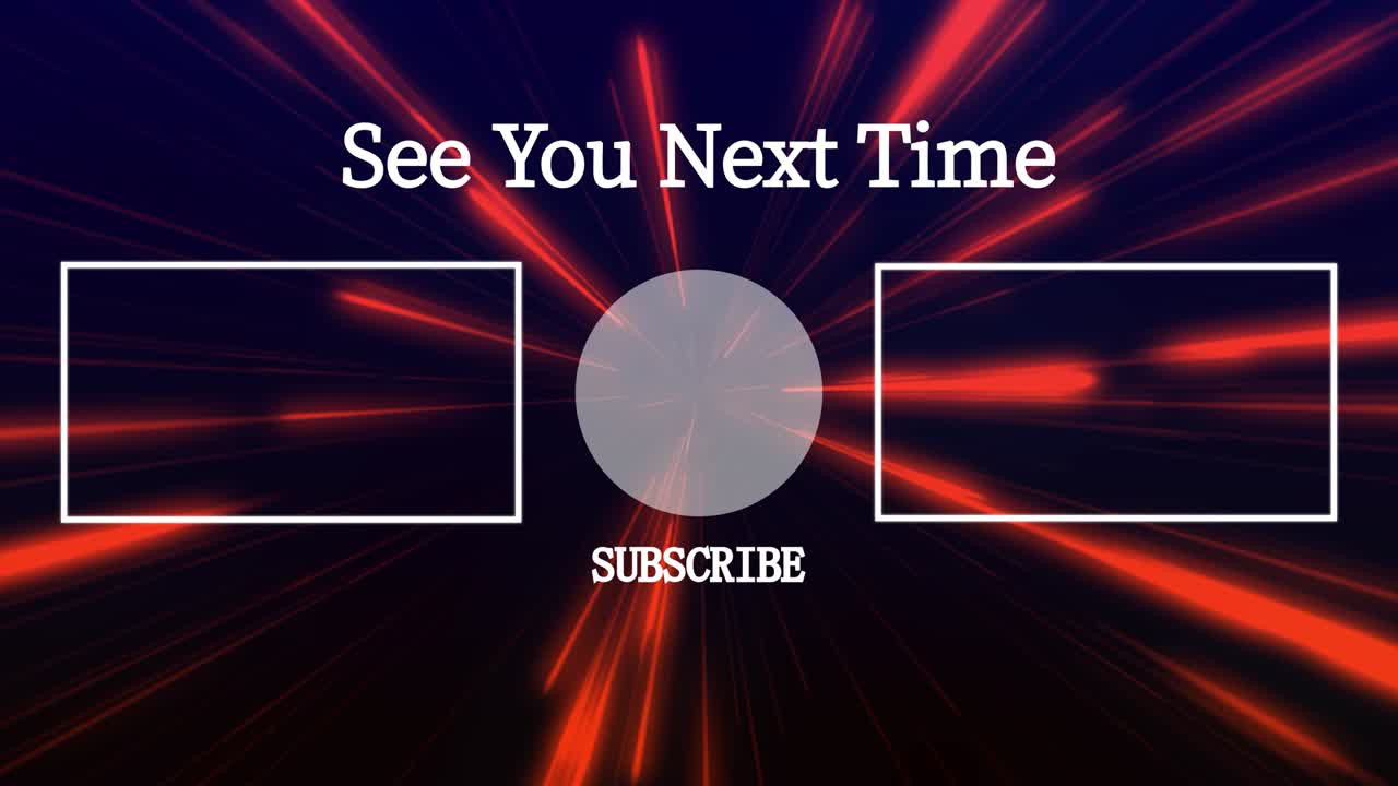 레이 워프 엔드 카드 엔딩 스크린 모션 그래픽