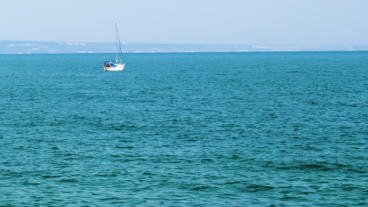 Small boat in the sea with tourist in it