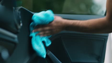 cleaning a car interior