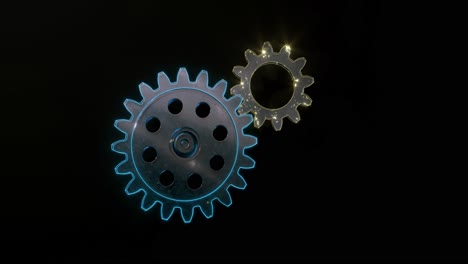 industrial gear,mechanical structure,3d rendering.