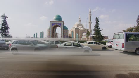 time lapse of the beautiful jalil khayat mosque in erbil, iraq