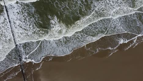 the coastline seen from above with a drone