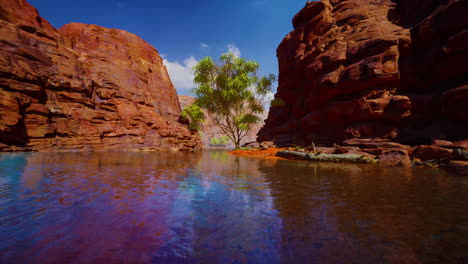 reflexion im colorado river of butte fangen tage letzte strahlen, im grand canyon.