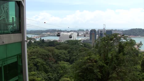 view from the singapore cable car