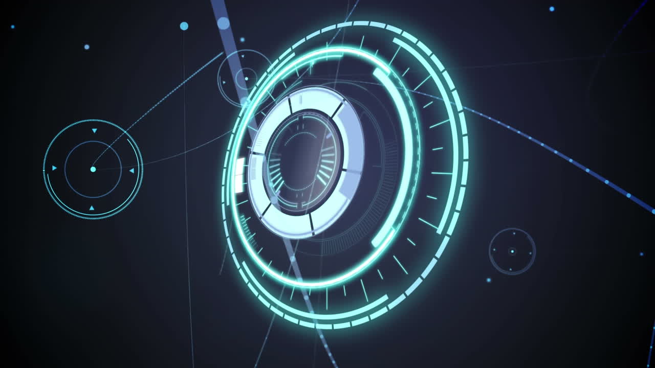 Animation of scope scanning with networks of connections