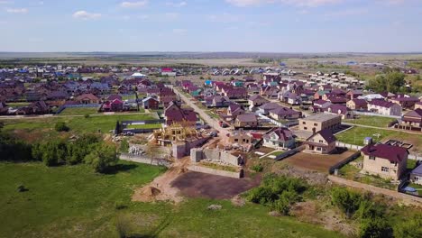 aerial view of residential development with new construction