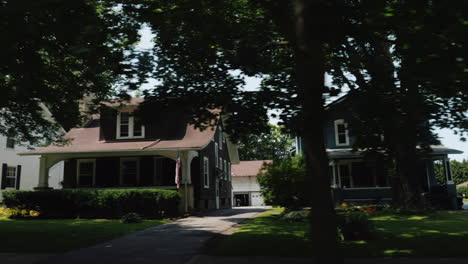 Ride-Along-A-Typical-American-Suburb-View-From-A-Car-Window-Usa-Road-Trip