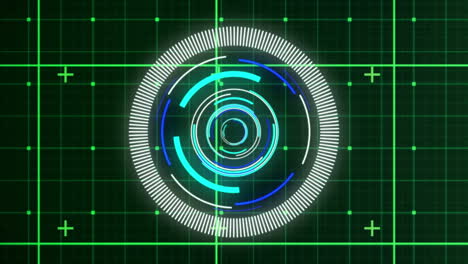 Animation of scope scanning over grid