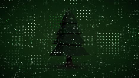 animation of spots over fir tree