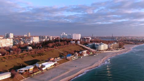 A-Very-Beautiful-View-of-the-City-During-the-Sunrise