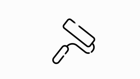 construction line icon of for modern concepts, web and apps on white background. motion graphic.