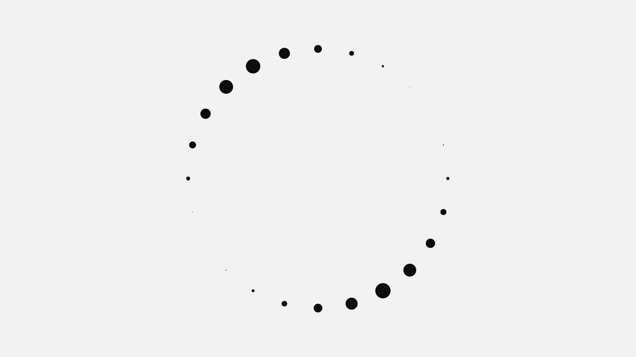 círculo de carga con puntos