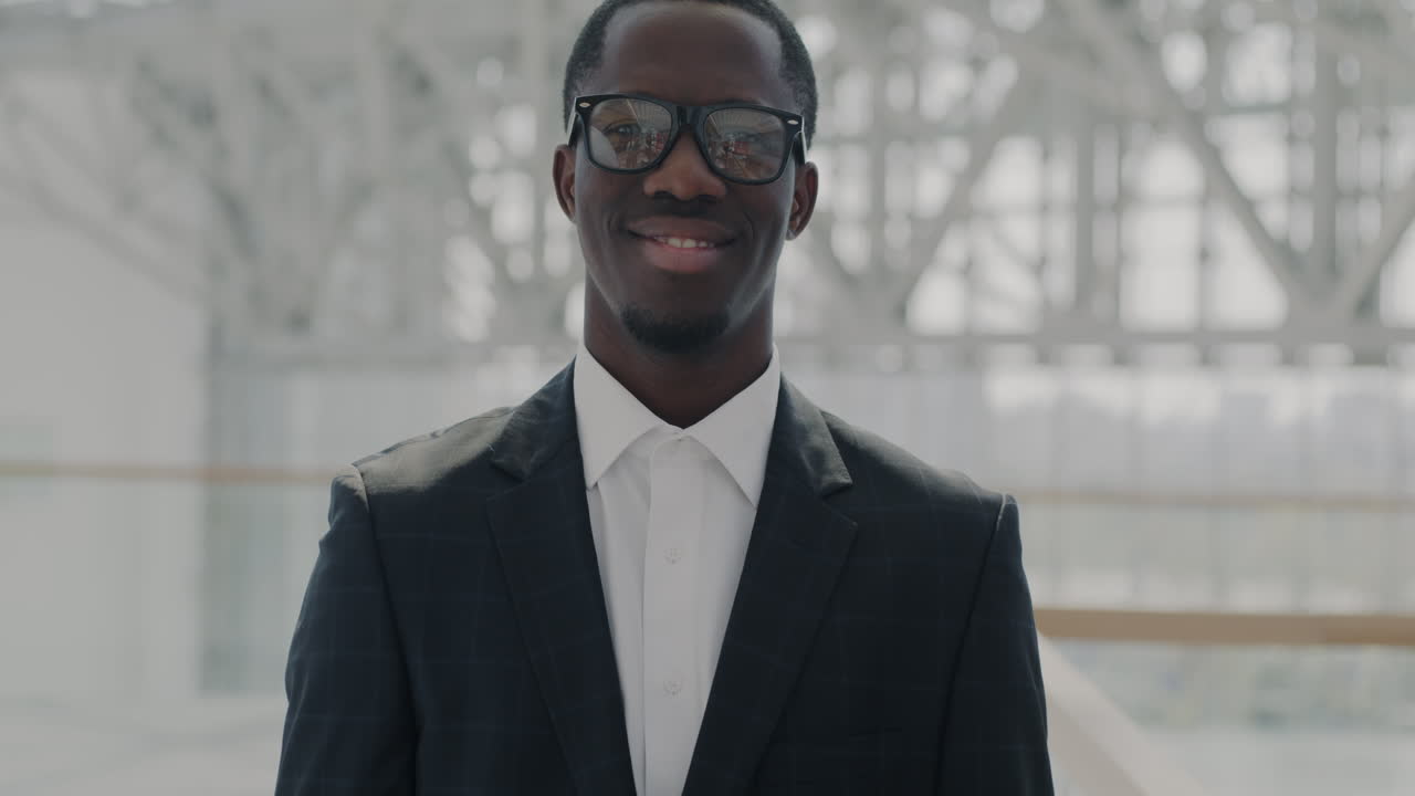 Businessman Portrait in Modern Building