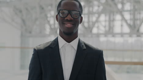 businessman portrait in modern building