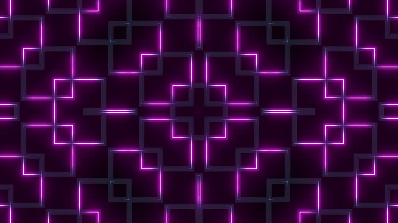 Abstract Purple Neon Geometric Pattern