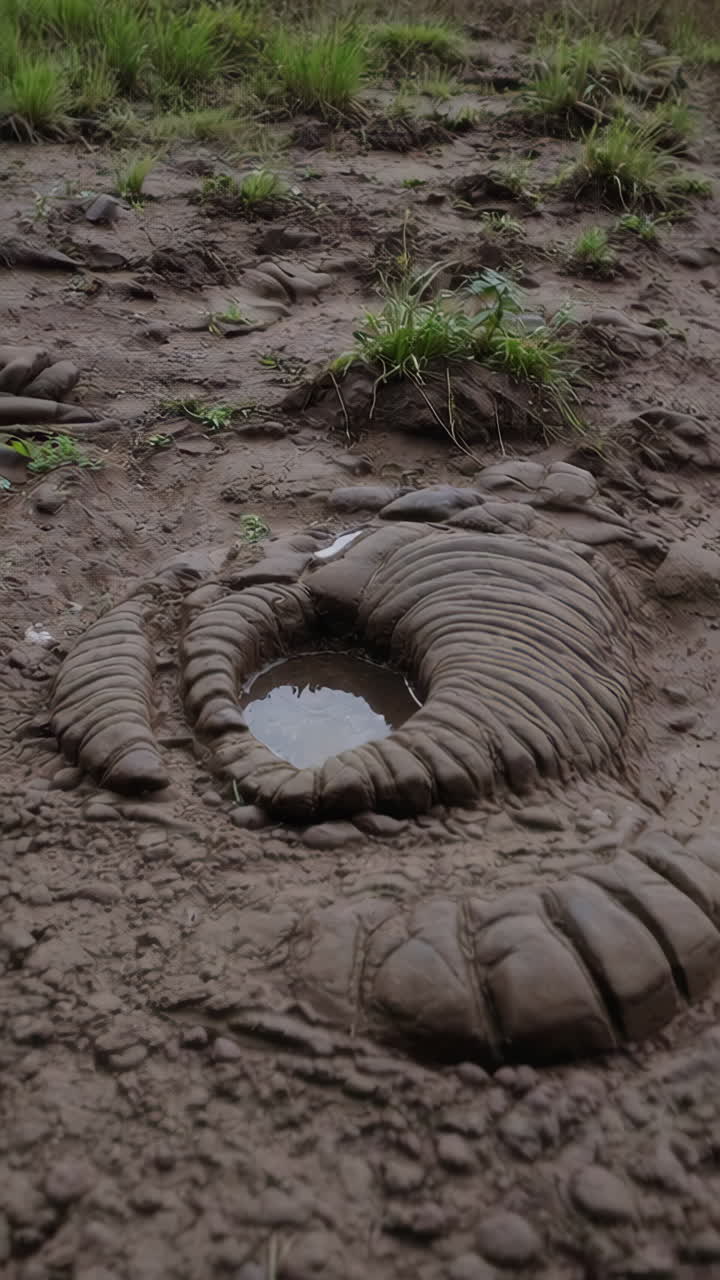 Ancient Footprints in Mud