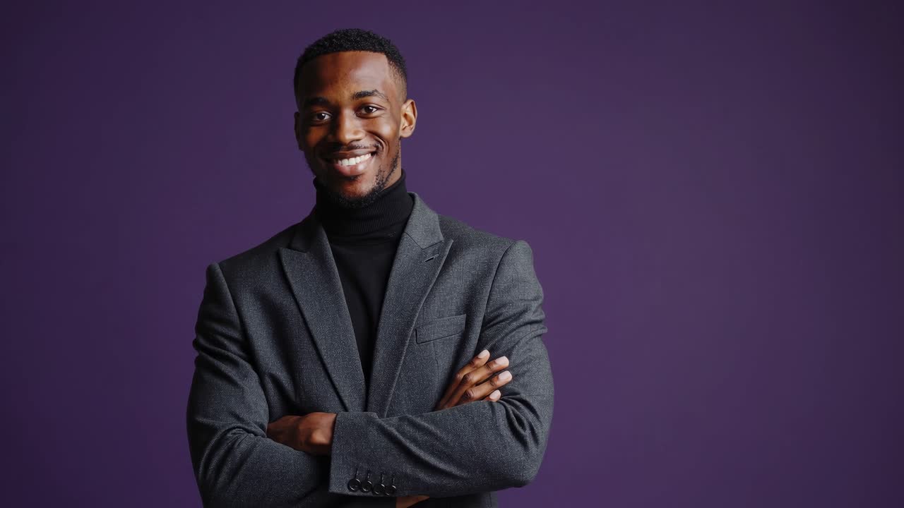 Retrato de hombre de negocios confiado