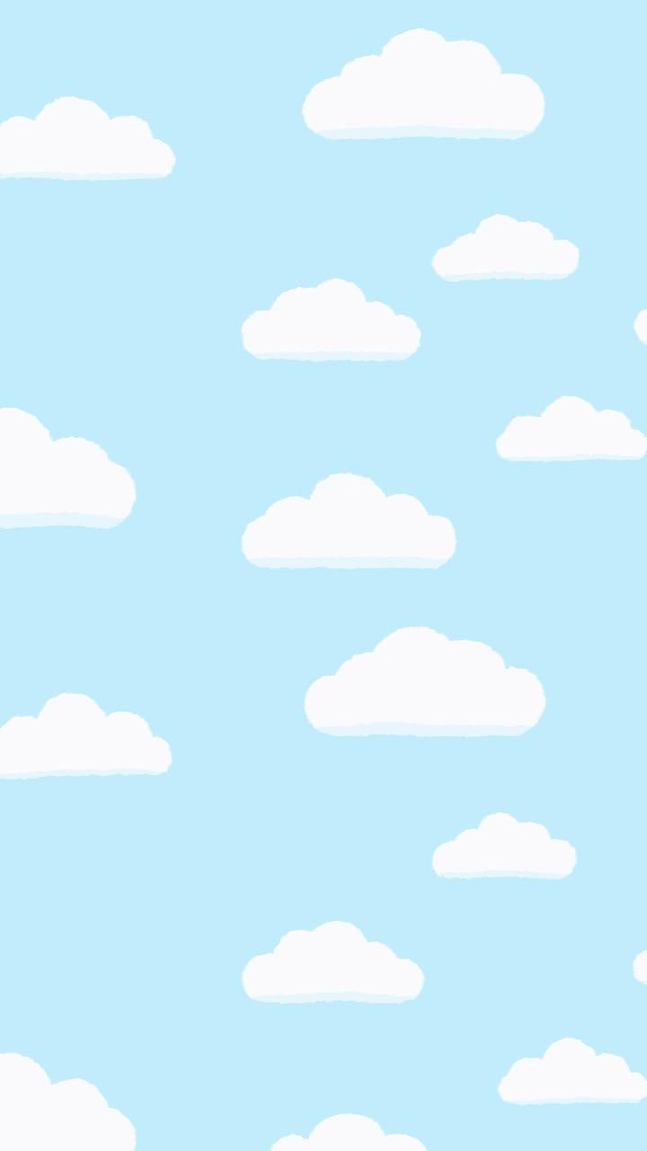 Motion Graphic of Flat blue sky background