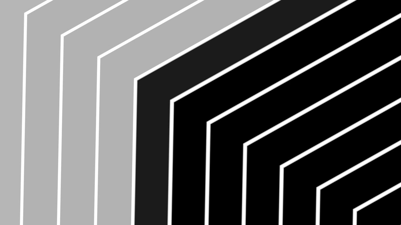 Abstract Geometric Lines Expanding and Transitioning in Monochrome