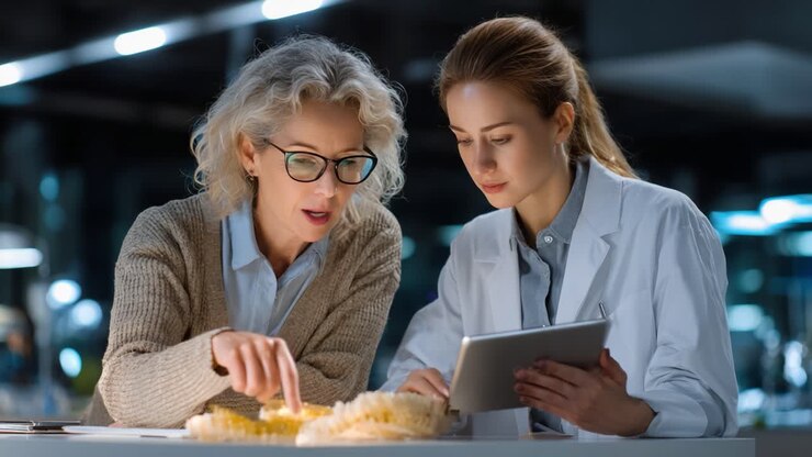 A Close Collaboration Between Two Researchers Analyzing Data and Samples in a Modern Laboratory Setting with Focused Attention on Study Materials