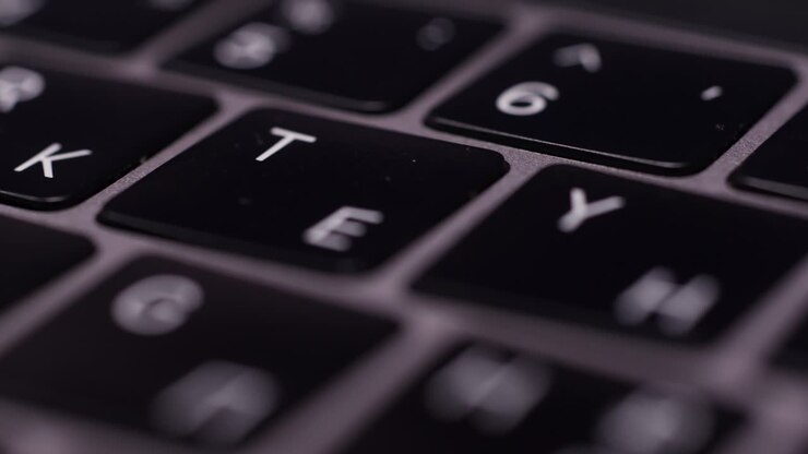 Close-up of a Laptop Keyboard