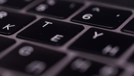 close-up of a laptop keyboard