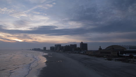 atlantic city, nj - beach time lapse - day to night