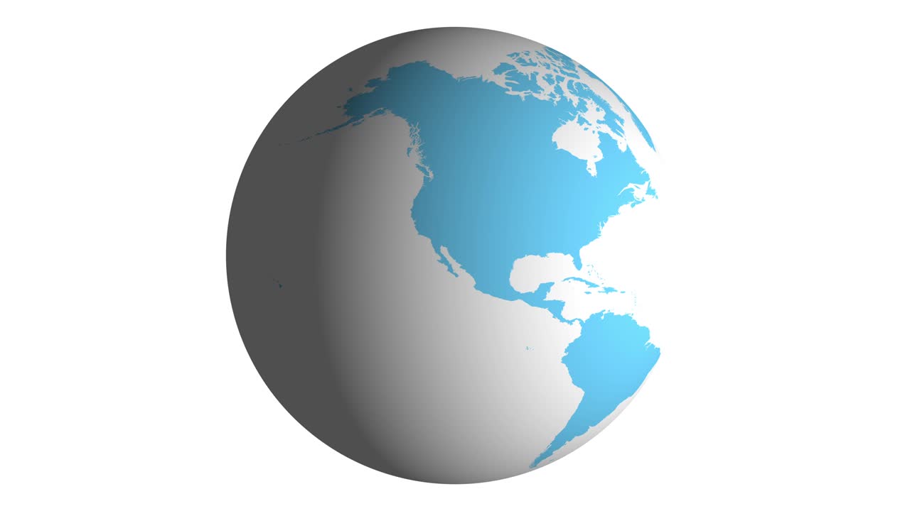 animación de la tierra en bucle de 4k