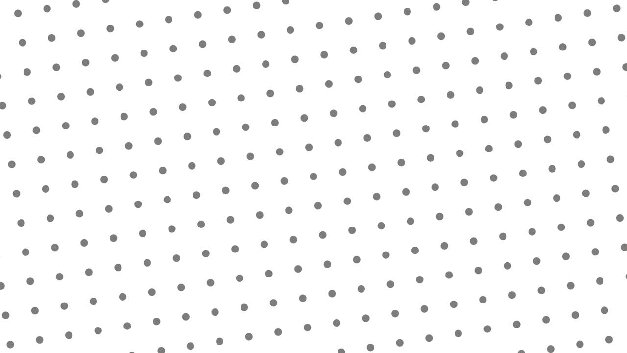 puntos de polca grises en un fondo blanco. gráficos de movimiento de paleta de colores de moda