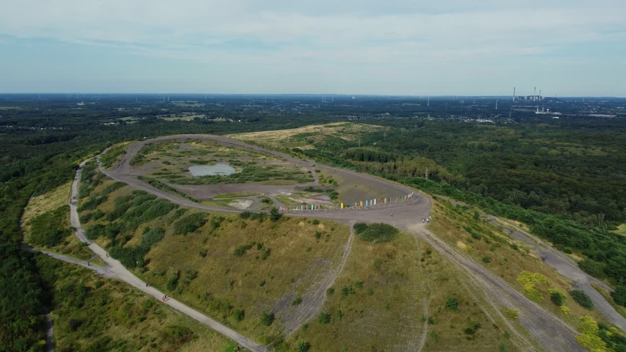 Scenic Aerial View of a Hillside Landscape