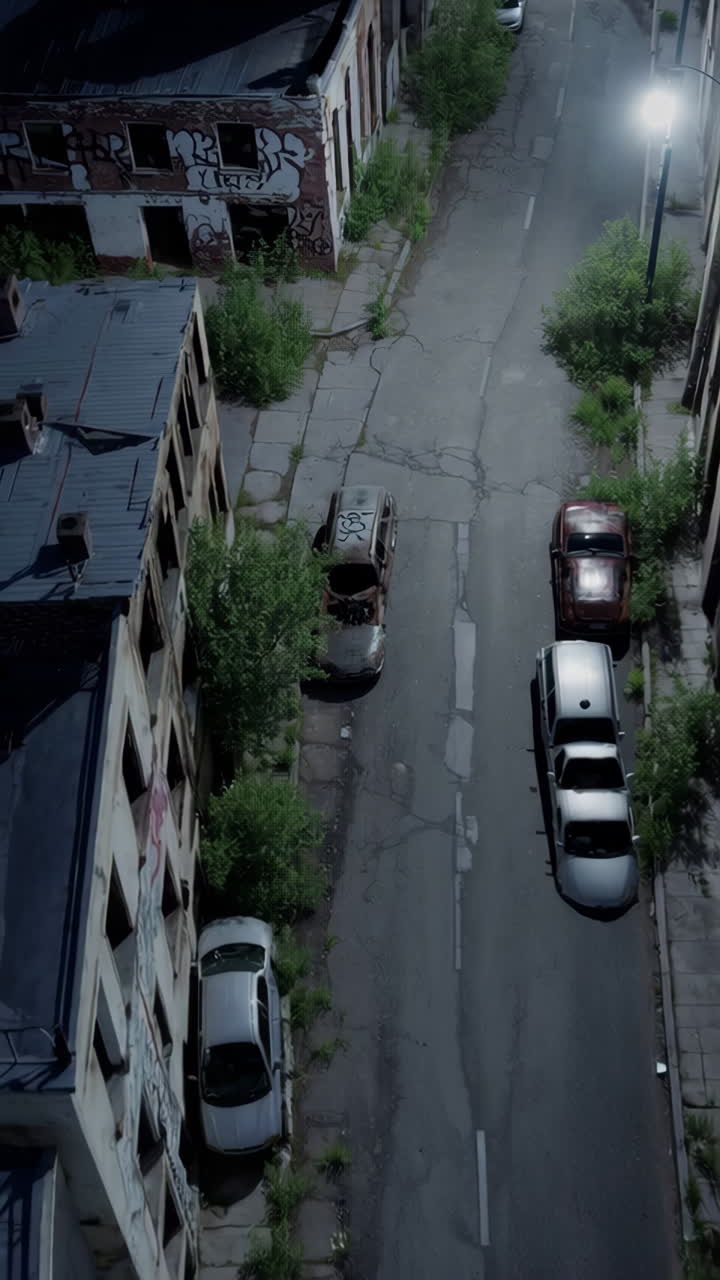 Abandoned Night Street View