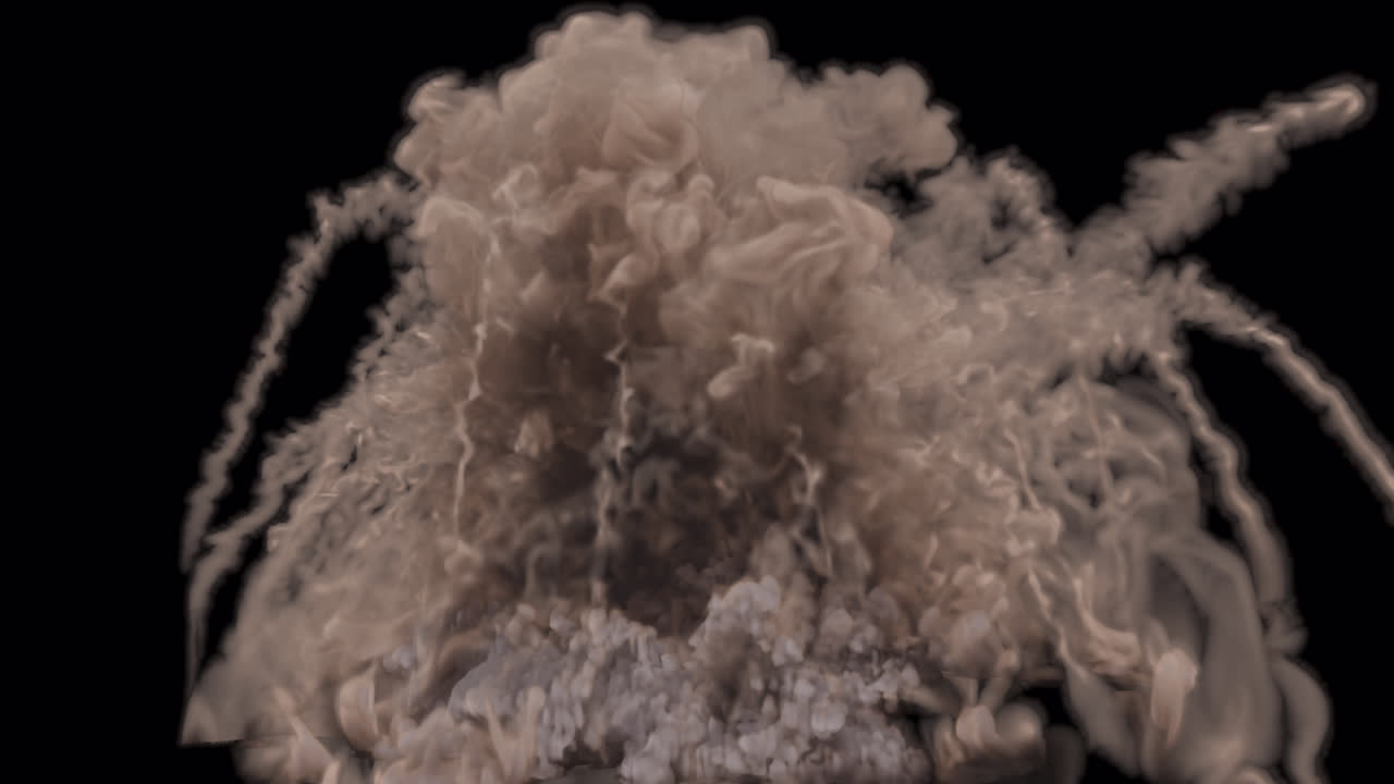 Brown Explosion Visual Effect