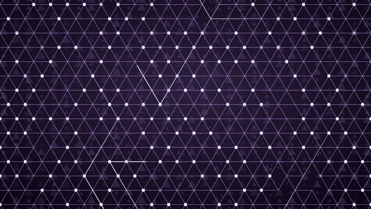 futuristic digital network from connected triangle grid lines and nodes, ideal for modern tech backgrounds, elegant loopable animation