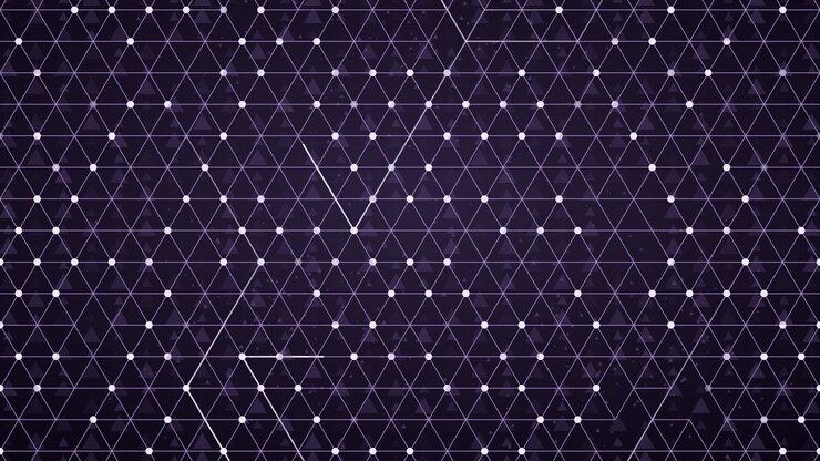 futuristic digital network from connected triangle grid lines and nodes, ideal for modern tech backgrounds, elegant loopable animation