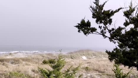 Fort-Macon-Beach-In-Der-Nähe-Von-Beaufort-Nc,-North-Carolina