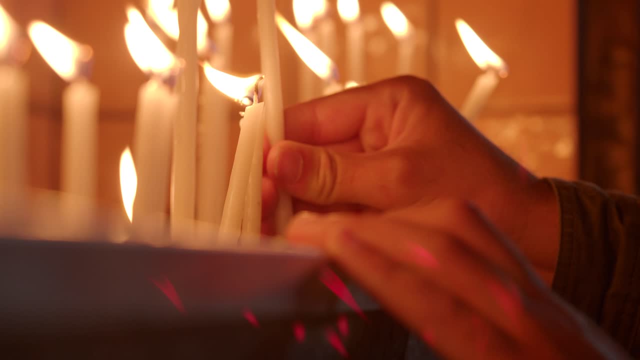Lighting Votive Candles