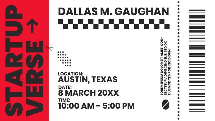 Tech Conference Ticket 05