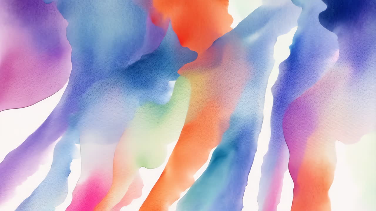 Vibrant Abstract Watercolor Blends