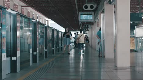 metro station platform scene