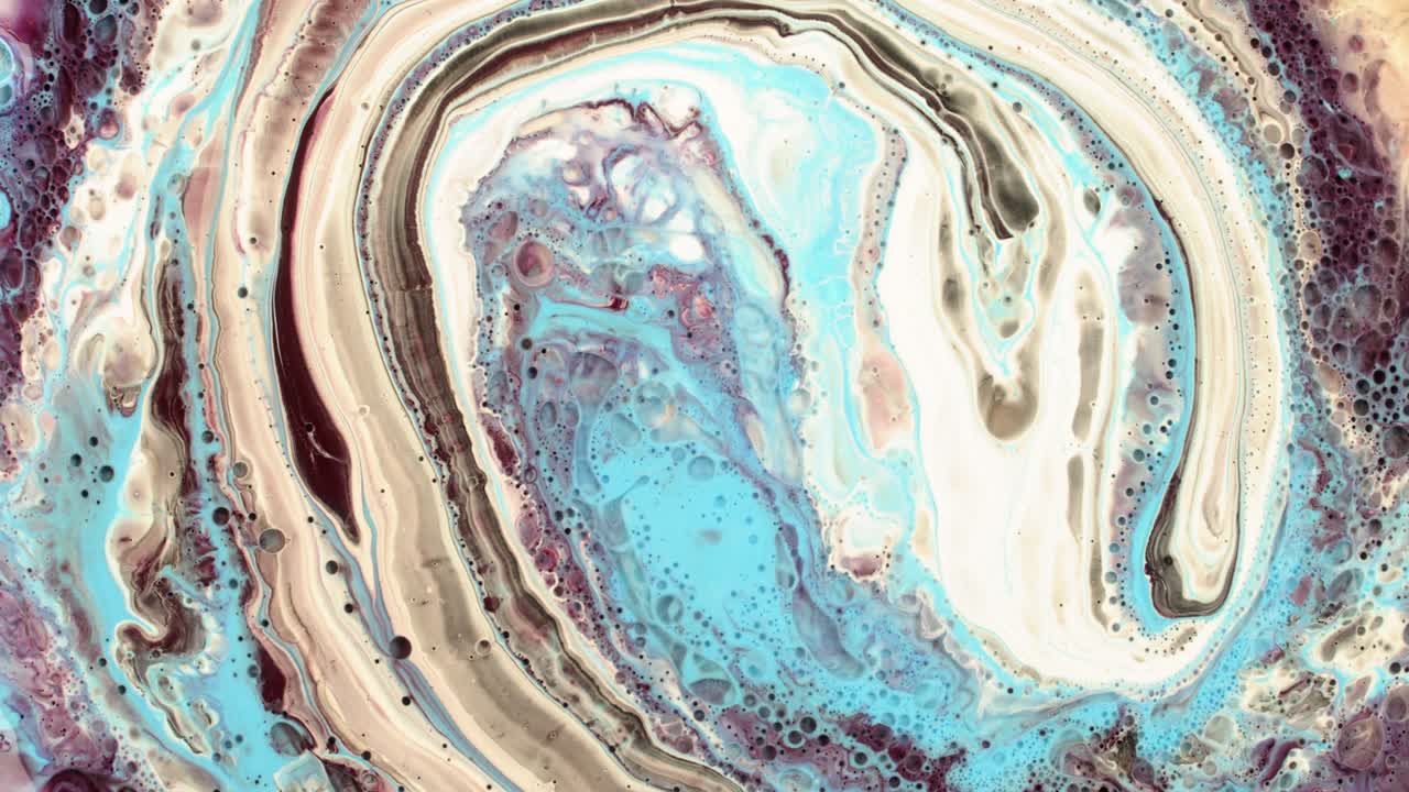 추상적인 아크릴 액체 색상