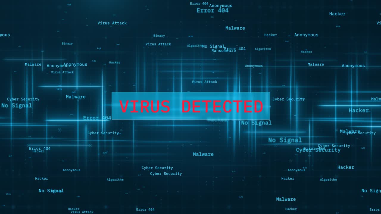 Virus Detected Alert with User Login Interface Concept over Digital Globe and Computer Hacking Background