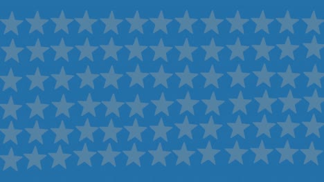 Animation-of-rows-of-blue-stars-of-american-flag-on-blue-background