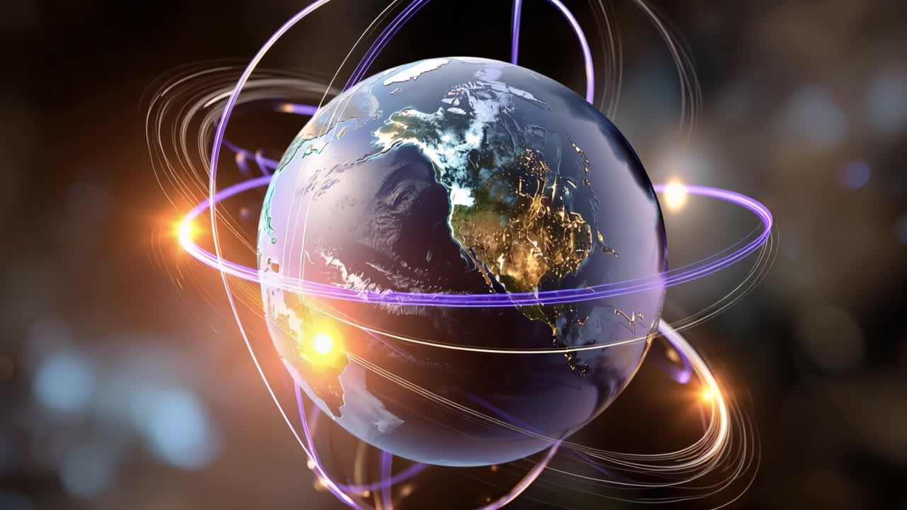 Globo Terrestre Digitale con Rete di Comunicazione in Orbita