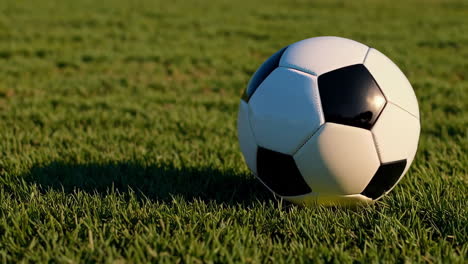 soccer ball on a grassy field