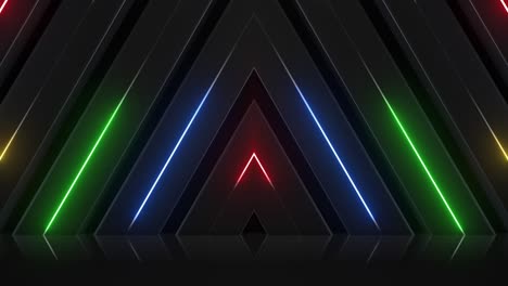 fondo geométrico de neón