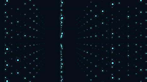 Rings-in-rows-pattern-on-dark-space