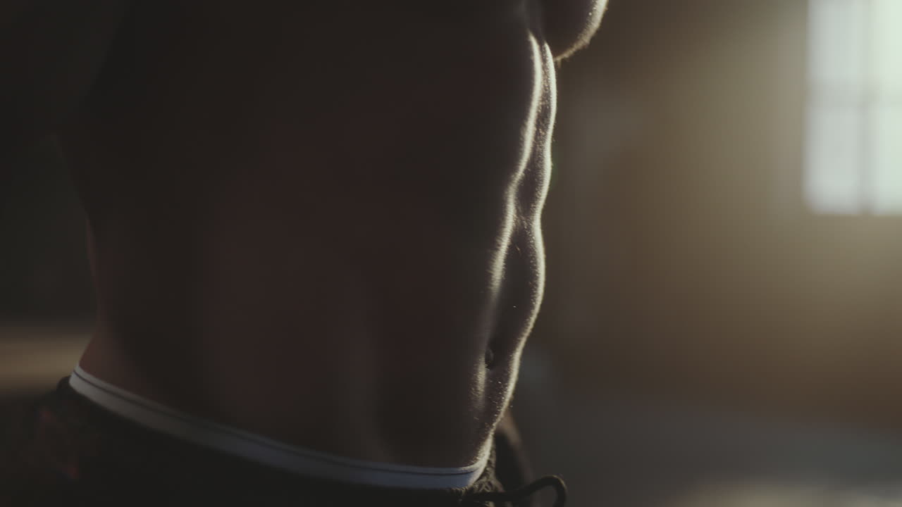 Man working out with dumbbells