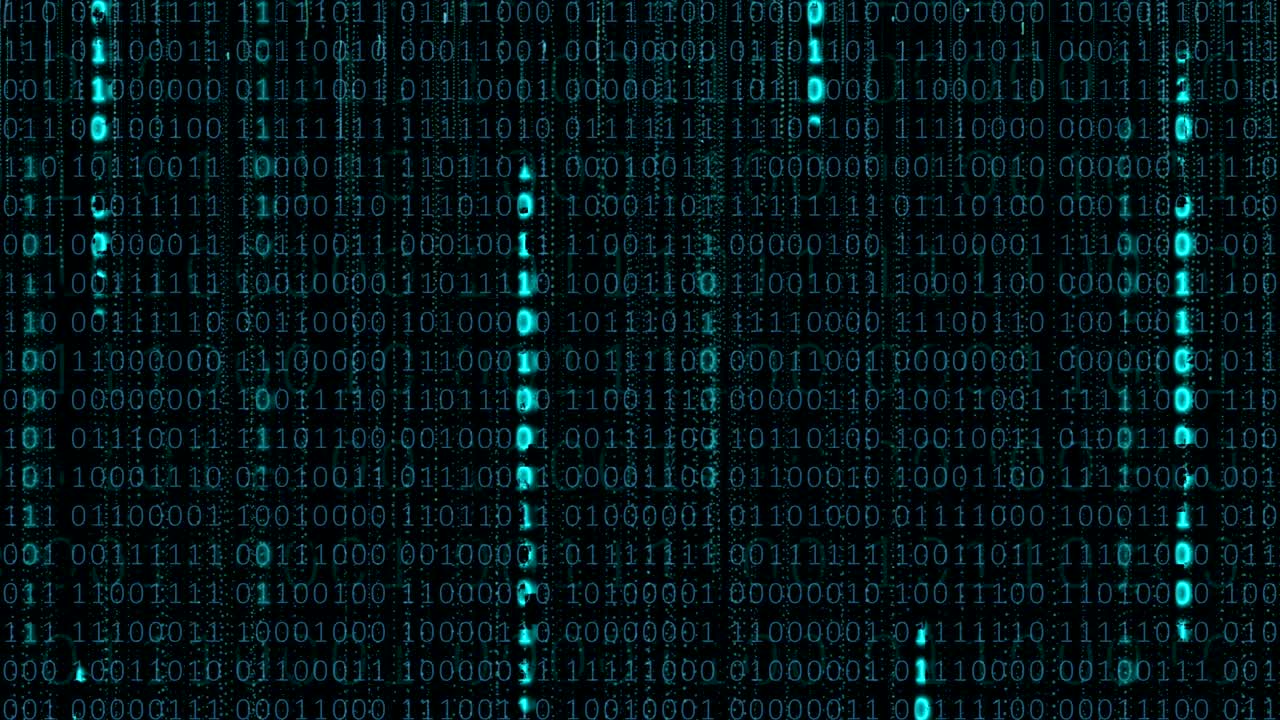 Data Digital Binary Background.