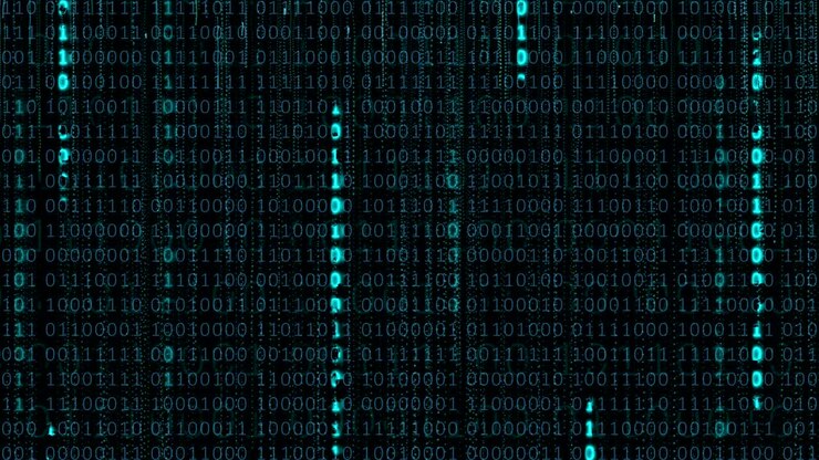 Data Digital Binary Background.