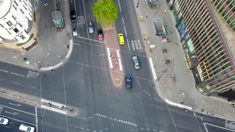 karstadt galeria kaufhof houses canyon kudamm.marvelous aerial view flight tilt up drone footage of kurfürstendamm berlin at summer day sunset july 2022. p. marnitz 4k cinematic view from above